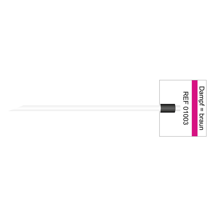 01003 01003  ~ PAPER SEAL STEAM 105X30MM FLAP W3MM WHITE[1000 PK] ~
