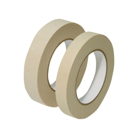 0160AB 0160AB  ~ PLAIN MASKING TAPE - BX 48 ROLLS   18MM X 50M ~