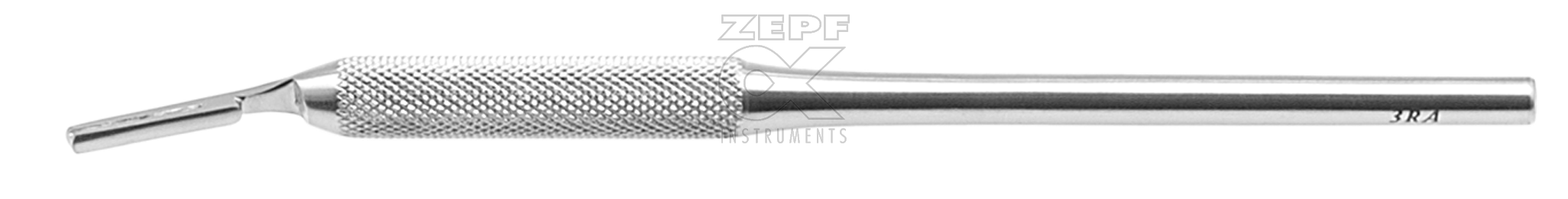 06-1003-14 06-1003-14  ~ Skalpellgriff rund Fig. 3 R abgewinkelt für Klingen Fig. 10,11,12,15,15c ~