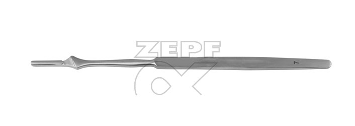 06-1007-00 06-1007-00  ~ Skalpellgriff Fig. 7 16,5 cm für Klingen Fig. 10,11,12,15,15c ~