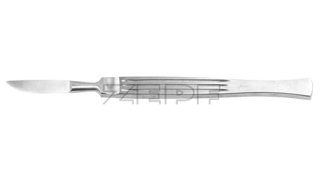 06-4006-04 06-4006-04  ~ Skalpell anat. Metallh. Fig. 4   15,0cm ~