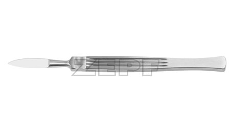 06-4006-12 06-4006-12  ~ Skalpell anat. Metallh. Fig.12   14,5cm ~