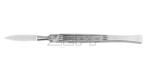 06-4006-14 06-4006-14  ~ Skalpell anat. Metallh. Fig.14   19.0cm ~