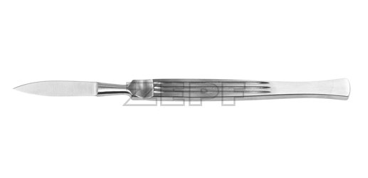 06-4006-15 06-4006-15  ~ Skalpell anat. Metallh. Fig.15   16,0cm ~