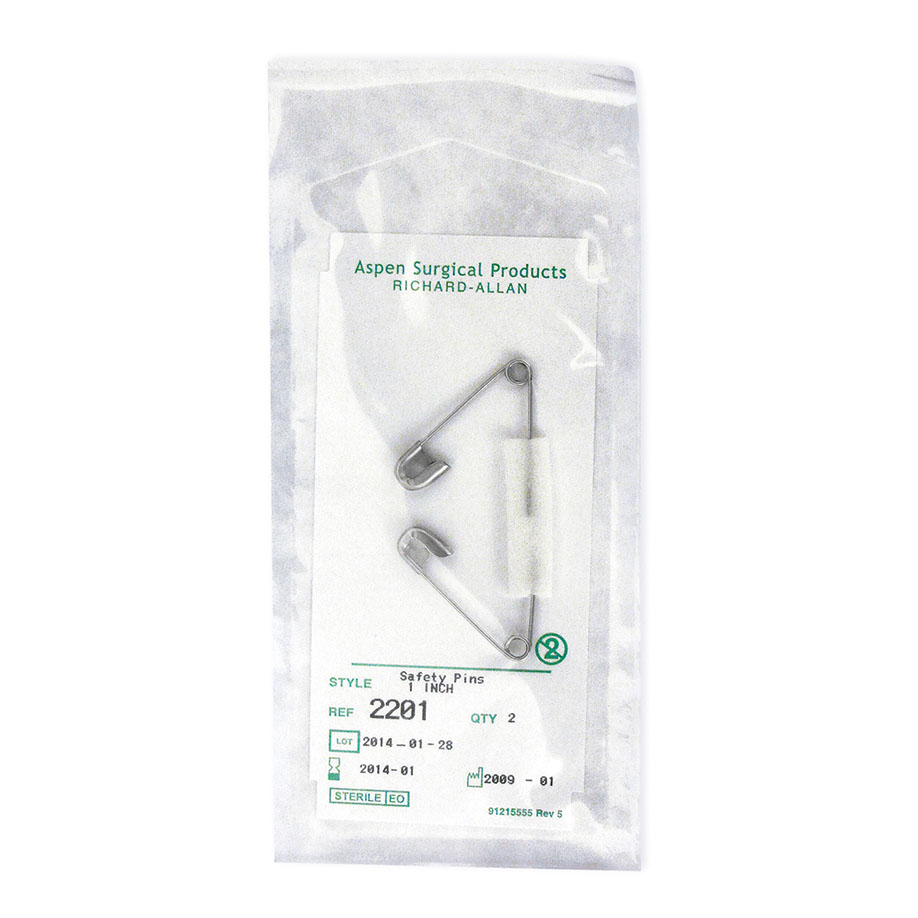 06008 06008  ~ SAFETY PIN 38 MM IN STERILE PACKAGING [100 PK] ~