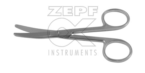 08-1005-14 08-1005-14  ~ Schere st st gebogen 14,0cm TC ~