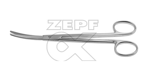 08-1511-15 08-1511-15  ~ MIXTER Schere st st gebogen 15,5cm ~