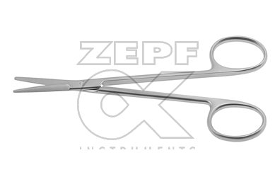 08-2102-12 08-2102-12  ~ GORNEY Präp.Schere fein 12,5cm eine Schneide gezahnt gerade ~