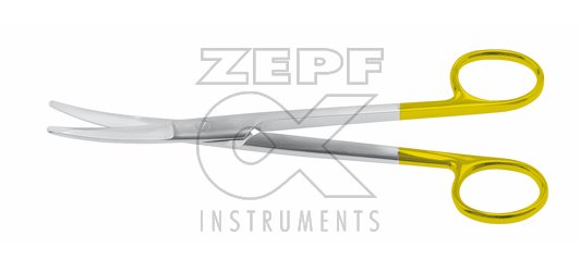 08-2107-17 08-2107-17  ~ REES Präp.Schere 17 cm TC eine Schneide gezahnt gebogen TC ~