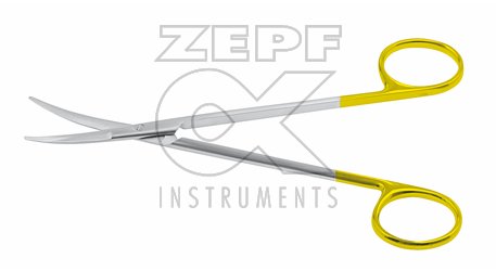 08-2111-18 08-2111-18  ~ KAYE Face lift Schere 18 cm TC eine Schneide gezahnt gebogen ~