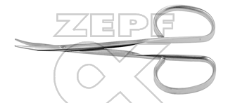 08-3218-10 08-3218-10  ~ SALYER Face lift Schere 10 cm große Ringe spitz ~