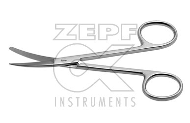 08-3721-12 08-3721-12  ~ Schere fein sp st gebogen 12 cm ~