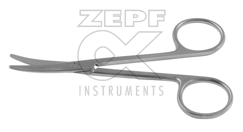 08-3803-13 08-3803-13  ~ Enukleations Schere stark gebogen 12,5cm ~