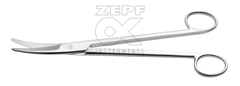 08-5001-23 08-5001-23  ~ Parametrien Schere leicht gebogen 23 cm ~