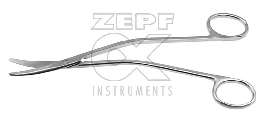 08-6415-17 08-6415-17  ~ MILLER Rektum Schere gezahnt 17 cm ~