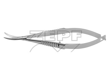 09-1305-10 09-1305-10  ~ CASTROVIEJO Iris Schere st st. 10 cm nach rechts gebogen ~