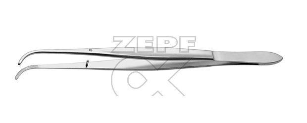 10-2201-17 10-2201-17  ~ CUSHING Pinzette gerieft gebog ~