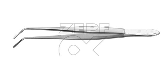 10-2205-17 10-2205-17  ~ CUSHING Pinzette abgewinkelt 17 cm TC 3600 TPI ~
