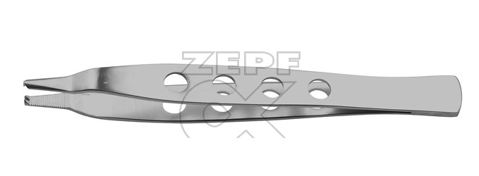 10-2434-18 10-2434-18  ~ JEAN Pinzette gerieft 1x2 Zähne 18,5 cm ~