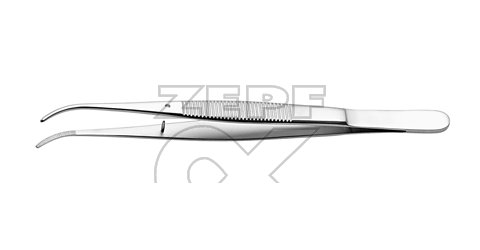 10-2601-15 10-2601-15  ~ SEMKEN Pinzette gerieft gebogen 15 cm ~