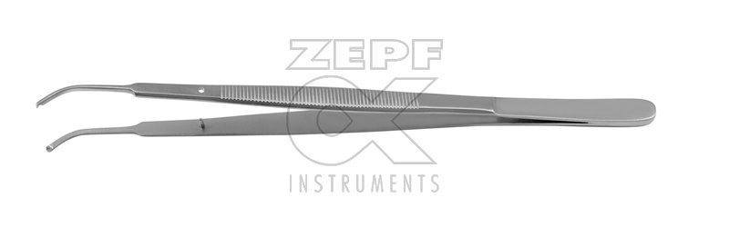 10-3101-18 10-3101-18  ~ GERALD Pinzette 1x2 Z. gebogen 17 cm ~