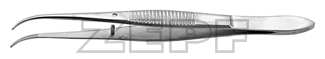 10-3311-10 10-3311-10  ~ Pinzette fein leicht gebogen 10 cm ~