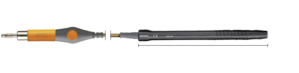 100-016 100-016  ~ Elektrodenhandgriff, ohne Tasten, Schaft 4 mm, an Erbe-T, 4,5 m ~