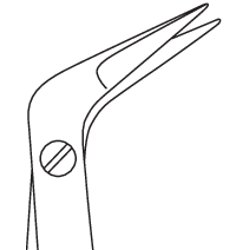 11-381-60-07 11-381-60-07  ~ SC-Schere,Dietrich-Potts,10mm,60 ,18cm ~