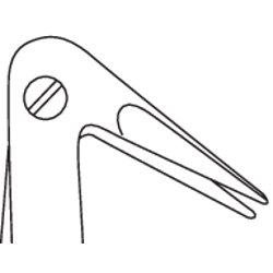 11-382-00-07 11-382-00-07  ~ SC-Schere,Dietrich-Potts,10mm,125 ,18cm ~