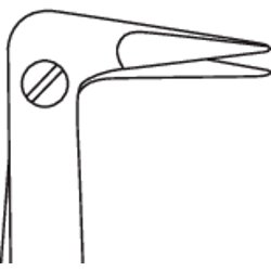 11-383-90-07 11-383-90-07  ~ SC-Schere,Dietrich-Potts,7mm,90 ,18cm ~