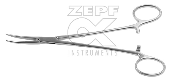 12-2731-19 12-2731-19  ~ DUNHILL Arterienklemme gebogen 19 cm ~