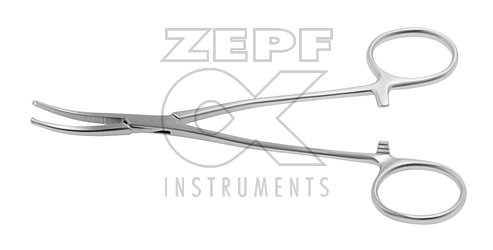 12-3341-16 12-3341-16  ~ CHRISTOPHE Arterienklemme 1 x 2 Zähne gebogen 16 cm ~