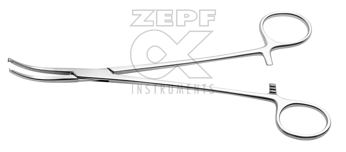 12-3905-20 12-3905-20  ~ HEISS Arterienklemme 1 x 2 Z. gebogen ~