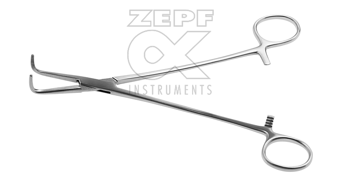 12-3907-20 12-3907-20  ~ HEISS Arterienkl. 90º gebogen 20 cm ~