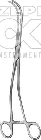 13-4005-27 13-4005-27  ~ COOLEY Vena Cava Klemme 27 cm ~