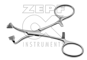 14-1223-10 14-1223-10  ~ Tuchklemme abgewinkelt nicht perfor. ~