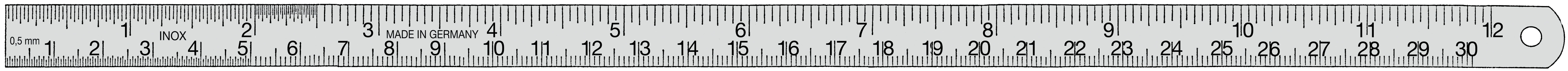17-412-20-07 17-412-20-07  ~ Stahlmassstab, mm Zoll, 20 cm ~