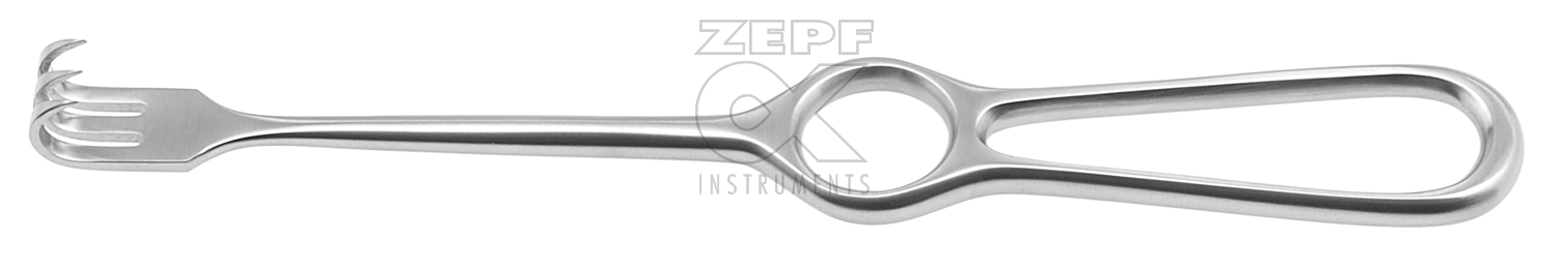 18-2906-03 18-2906-03  ~ CAIRNS (RAKE) Wundhaken 3 Zähne scharf 15x14,5 mm 22 cm ~