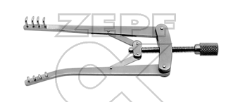 18-6203-10 18-6203-10  ~ ALM Wundsperrer Krallen halbscharf 4 x 4 Zähne 10 cm ~