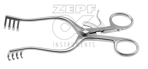 18-6792-17 18-6792-17  ~ HENDERSON Wundspreizer 4x4 Zähne scharf 17 cm ~