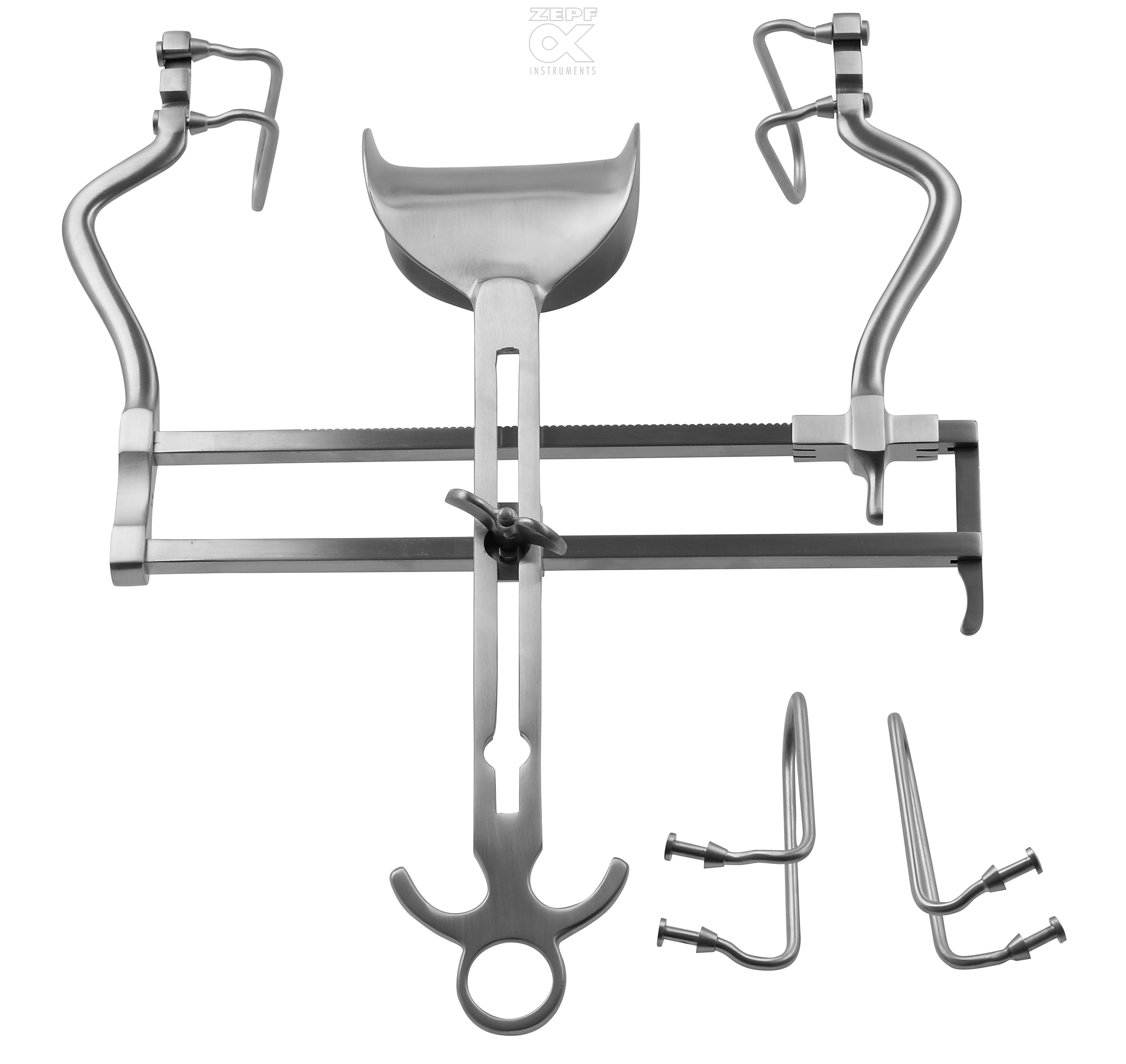 18-7620-25 18-7620-25  ~ BALFOUR US Bauchdeckenhalter Spreizweite 18 cm Mittelvalve 70x85 mm m. 2 Paar Seitenvalven 60 und 80mm tief ~