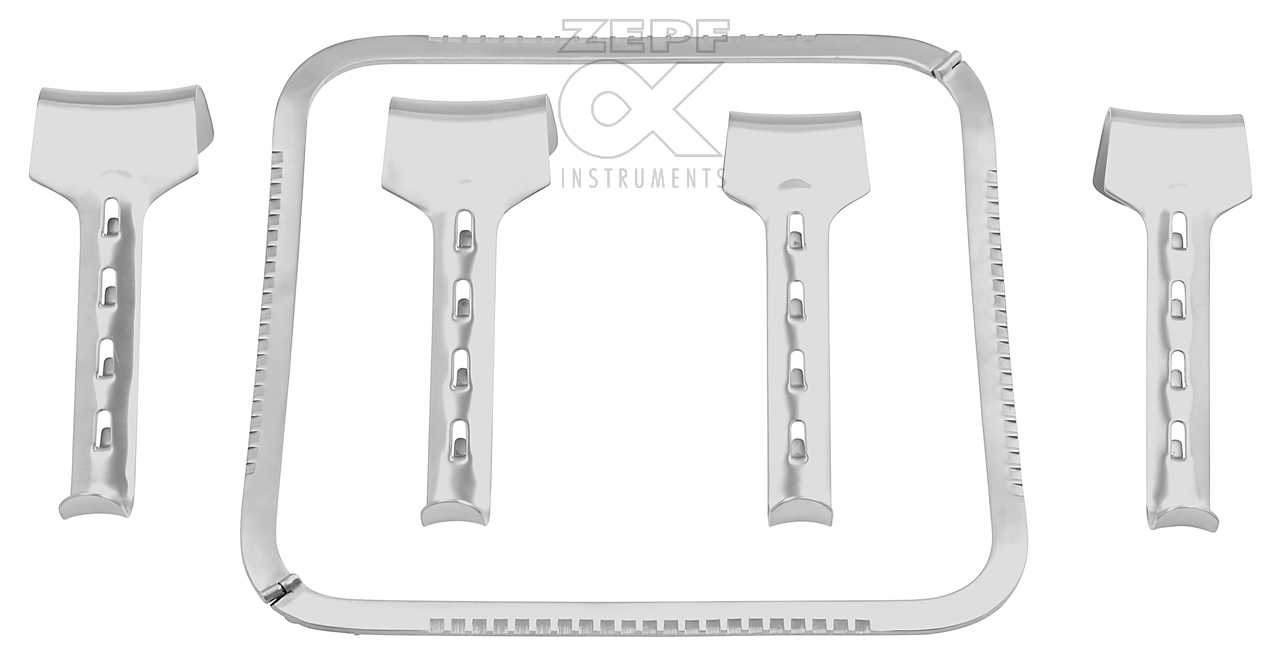 18-7804-00 18-7804-00  ~ KIRSCHNER Bauchd.H. zuslegbar.25x25 cm bestehend aus 1x18-7804-01,2x 18-7801-55 ~