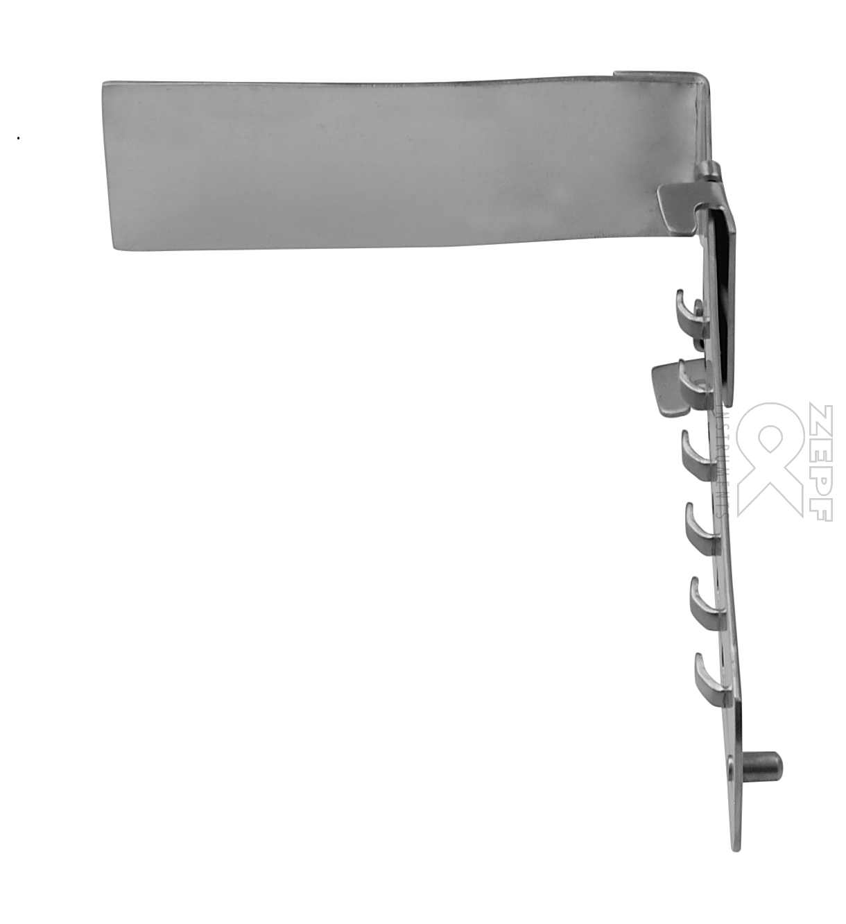 18-7813-02 18-7813-02  ~ TURNER WARWICK Bauchdeckenspatel biegsam 102 x 38 mm mit Fixierschieber ~