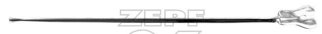 20-1526-20 20-1526-20  ~ BRODIE Hohlsonde mit Knopf biegsam   3,5 mm 20 cm ~