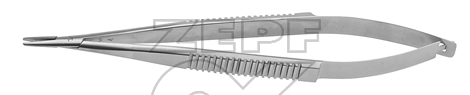24-6702-14 24-6702-14  ~ CASTROVIEJO Nadelhalter mit Sperre gerieft ~