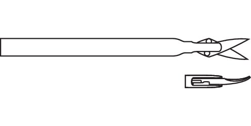 24-844-85-07 24-844-85-07  ~ Mikroschere, Tew, gebogen, 2.5 mm, 360  ~