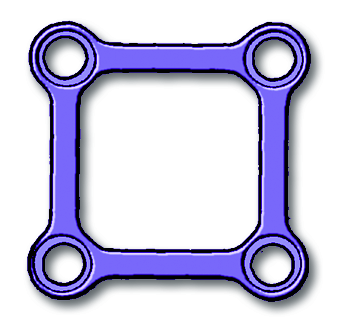 25-015-05-71 25-015-05-71  ~ LP NEURO PLATTE, 2X2LOCH, STERIL ~