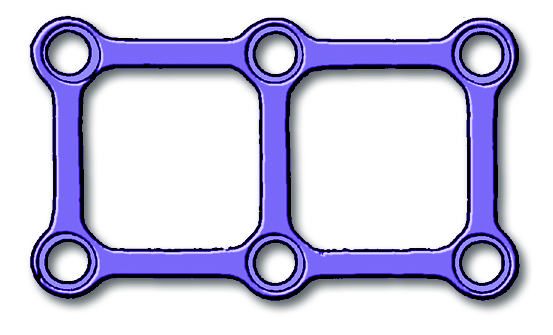 25-015-07-71 25-015-07-71  ~ LP NEURO PLATTE, 3X2LOCH, STERIL ~