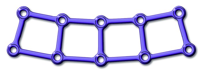 25-016-11-71 25-016-11-71  ~ LP NEURO PLATTE, 5X2LOCH, GEBOGEN, STER. ~
