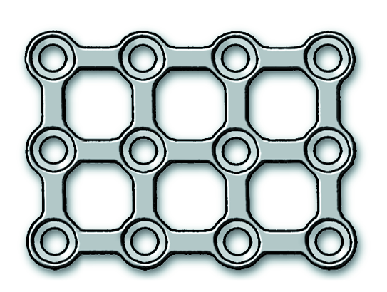 25-017-12-71 25-017-12-71  ~ Mikroplatte, 4x3-Loch, 0,3 mm, steril ~